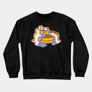 Bigender Pride Waffles LGBT Crewneck Sweatshirt